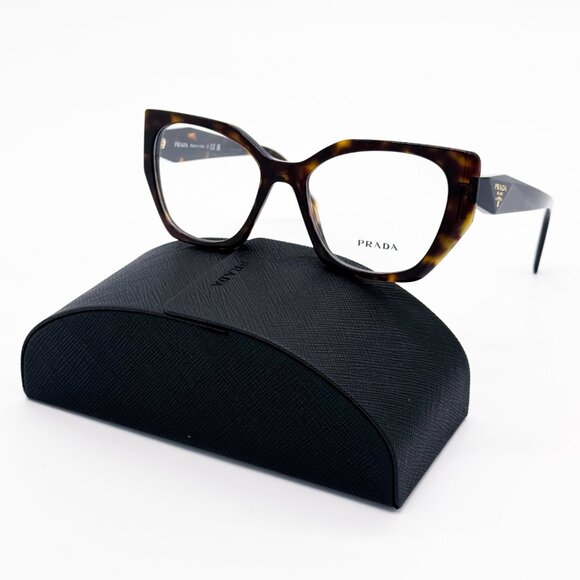 NEW PRADA PR18WV 2AU1O1 WOMEN EYEGLASSES VPR 18W 2AU1O1 PRADA PR 18WV HAVANA - Picture 2 of 12